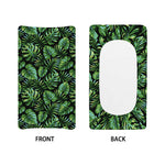Tropical Monstera Leaves Pattern Print Changing Pad Cover