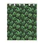 Tropical Monstera Leaves Pattern Print Curtain
