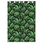 Tropical Monstera Leaves Pattern Print Curtain