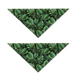 Tropical Monstera Leaves Pattern Print Dog Bandana