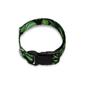 Tropical Monstera Leaves Pattern Print Dog Collar