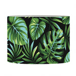 Tropical Monstera Leaves Pattern Print Drum Lamp Shade