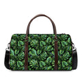 Tropical Monstera Leaves Pattern Print Duffel Bag