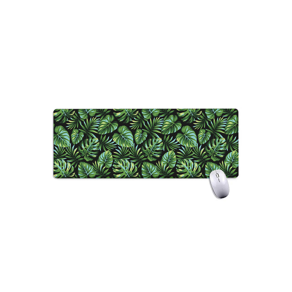 Tropical Monstera Leaves Pattern Print Extended Mouse Pad