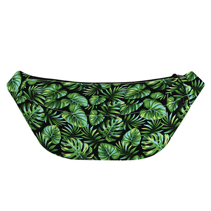 Tropical Monstera Leaves Pattern Print Fanny Pack