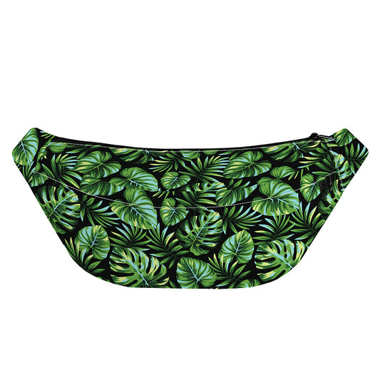 Tropical Monstera Leaves Pattern Print Fanny Pack