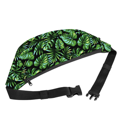 Tropical Monstera Leaves Pattern Print Fanny Pack