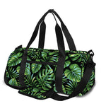 Tropical Monstera Leaves Pattern Print Gym Bag