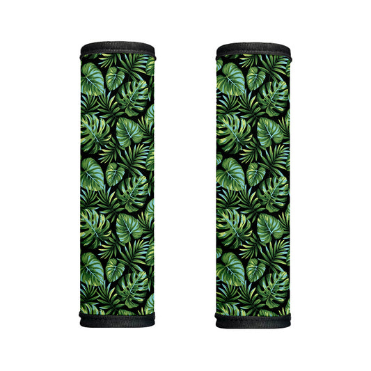 Tropical Monstera Leaves Pattern Print Handle Covers