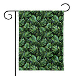 Tropical Monstera Leaves Pattern Print House Flag
