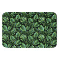 Tropical Monstera Leaves Pattern Print Indoor Door Mat
