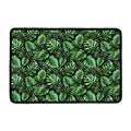Tropical Monstera Leaves Pattern Print Kitchen Mat