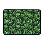 Tropical Monstera Leaves Pattern Print Kitchen Mat