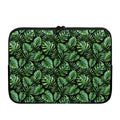 Tropical Monstera Leaves Pattern Print Laptop Sleeve