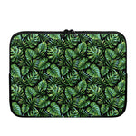 Tropical Monstera Leaves Pattern Print Laptop Sleeve