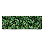 Tropical Monstera Leaves Pattern Print Long Kitchen Mat