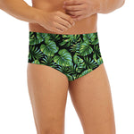 Tropical Monstera Leaves Pattern Print Men's Briefs
