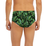 Tropical Monstera Leaves Pattern Print Men's Briefs