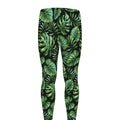 Tropical Monstera Leaves Pattern Print Men's Leggings