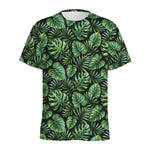 Tropical Monstera Leaves Pattern Print Men's Sports T-Shirt