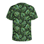 Tropical Monstera Leaves Pattern Print Men's Sports T-Shirt