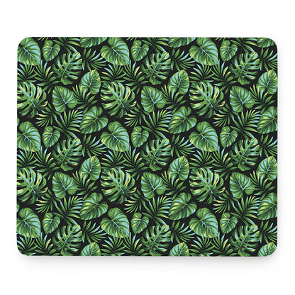 Tropical Monstera Leaves Pattern Print Mouse Pad