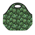 Tropical Monstera Leaves Pattern Print Neoprene Lunch Bag