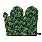 Tropical Monstera Leaves Pattern Print Oven Mitts