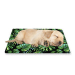 Tropical Monstera Leaves Pattern Print Pet Cooling Mat Cover