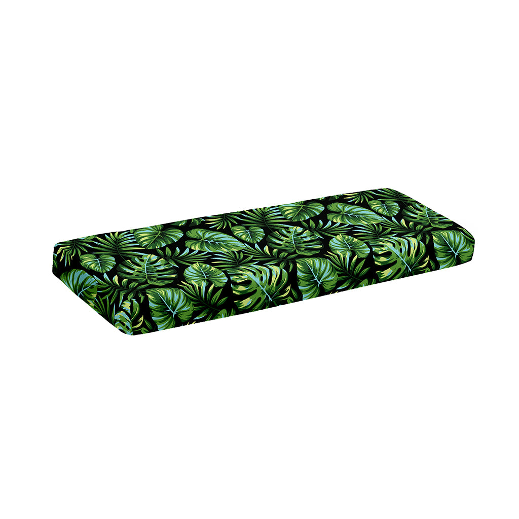 Tropical Monstera Leaves Pattern Print Piano Keyboard Cover