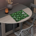 Tropical Monstera Leaves Pattern Print Placemat
