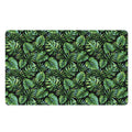 Tropical Monstera Leaves Pattern Print Polyester Doormat