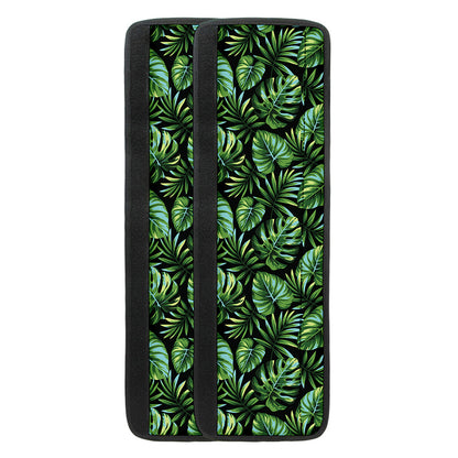 Tropical Monstera Leaves Pattern Print Refrigerator Handle Covers