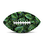 Tropical Monstera Leaves Pattern Print Rugby Ball