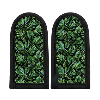Tropical Monstera Leaves Pattern Print Skillet Handle Cover