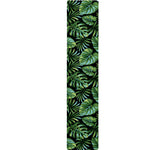 Tropical Monstera Leaves Pattern Print Table Runner