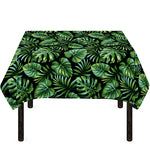 Tropical Monstera Leaves Pattern Print Tablecloth