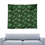 Tropical Monstera Leaves Pattern Print Tapestry