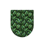 Tropical Monstera Leaves Pattern Print Toilet Lid Cover