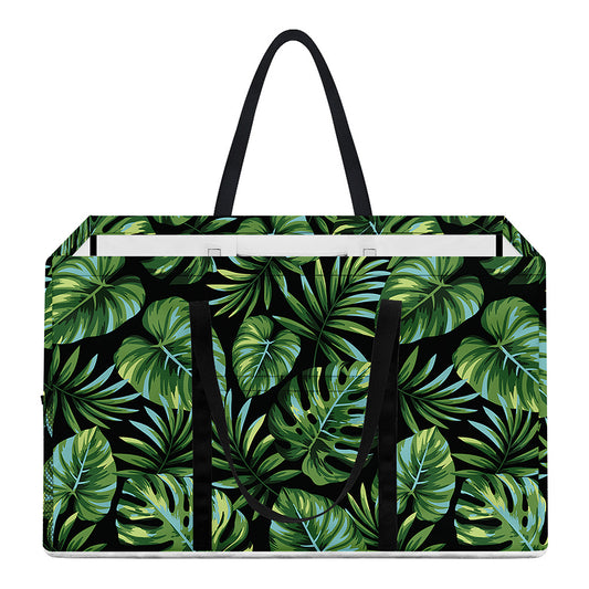Tropical Monstera Leaves Pattern Print Utility Tote Bag