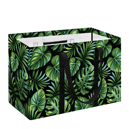 Tropical Monstera Leaves Pattern Print Utility Tote Bag