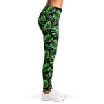 Tropical Monstera Leaves Pattern Print Women's Leggings