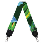 Tropical Orchid Flower Pattern Print Bag Strap