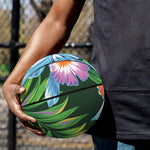 Tropical Orchid Flower Pattern Print Basketball