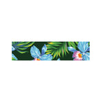 Tropical Orchid Flower Pattern Print Bed Runner