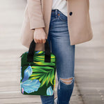 Tropical Orchid Flower Pattern Print Bible Tote Bag