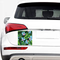 Tropical Orchid Flower Pattern Print Car Sticker