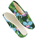 Tropical Orchid Flower Pattern Print Casual Shoes