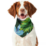 Tropical Orchid Flower Pattern Print Dog Bandana
