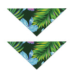 Tropical Orchid Flower Pattern Print Dog Bandana